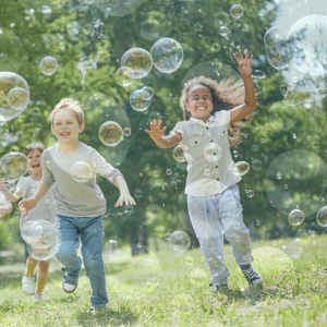 Kids and bubbles